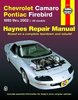 Chevy Camaro Pontiac Firebird Reparaturanleitung